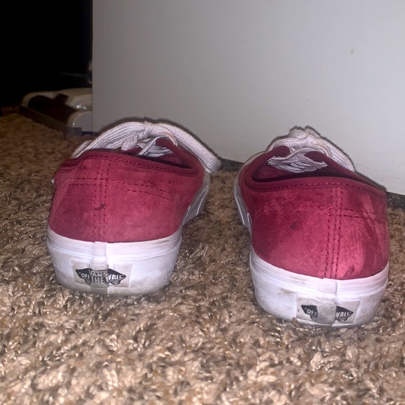 Women’s Vans sneakers maroon suede Size 8 great condition - Picture 2 of 3